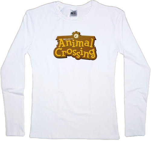 Women's Longsleeve Shirt - Animal Crossing Logo - Mfest