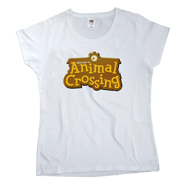 Футболка Класика Жіноча Fruit of the loom - Animal Crossing Logo - Mfest