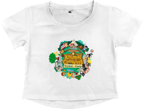 Women's Cropped Premium T-Shirt - Animal Crossing 2 - Mfest