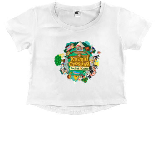 Kids' Premium Cropped T-Shirt - Animal Crossing 2 - Mfest