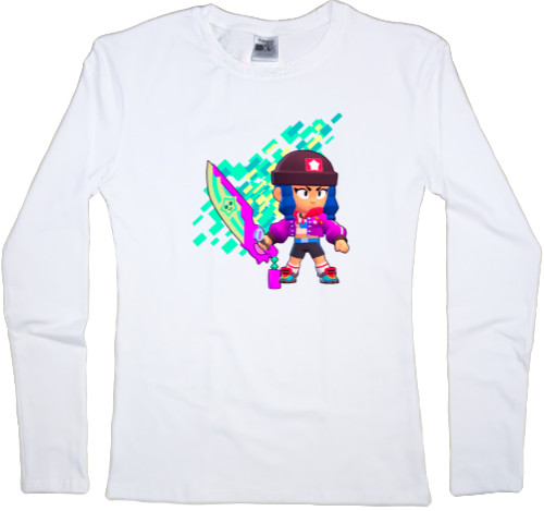 Women's Longsleeve Shirt - Heroine Bibi (Brawl Stars) - Mfest