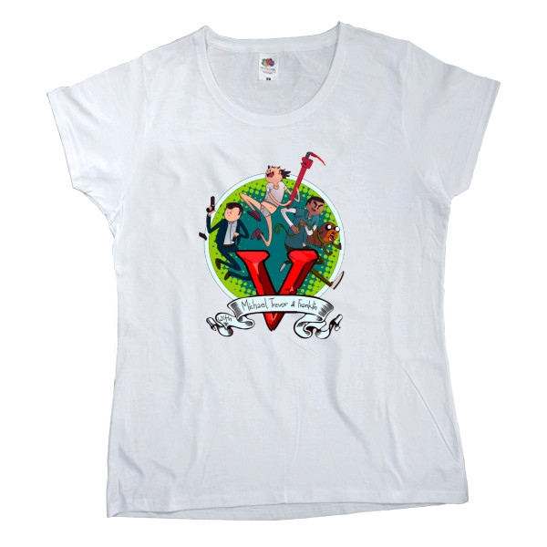 Women's T-shirt Fruit of the loom - GTA & Adventure time - Mfest