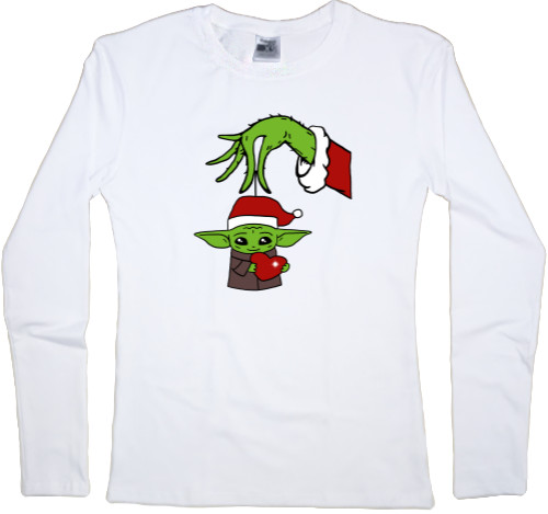 Women's Longsleeve Shirt - Grinch & Baby Yoda - Mfest