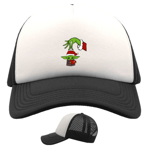 Kids' Trucker Cap - Grinch & Baby Yoda - Mfest