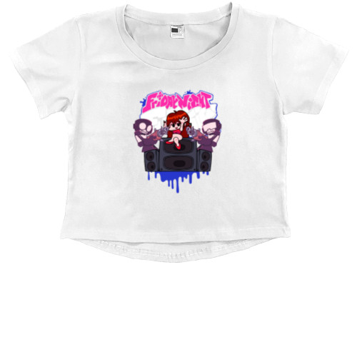 Kids' Premium Cropped T-Shirt - Friday night funkin' 5 - Mfest