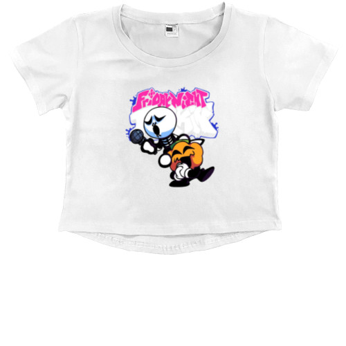 Kids' Premium Cropped T-Shirt - Friday night funkin' 3 - Mfest