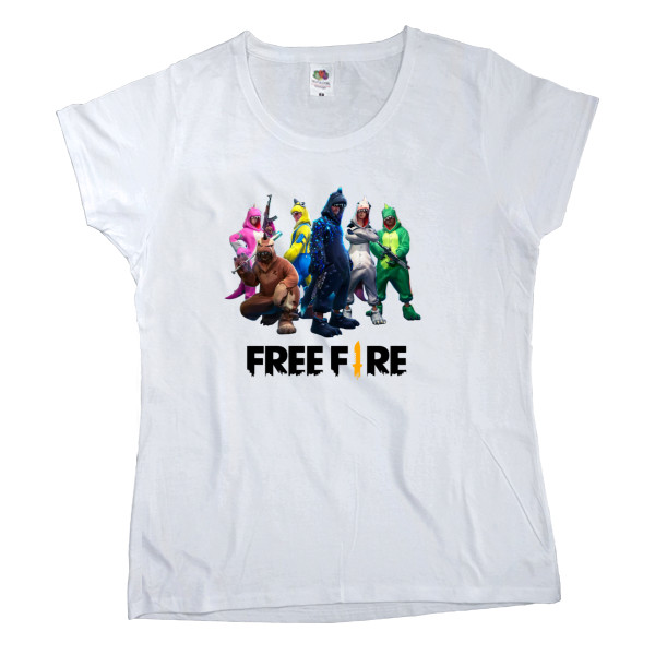 Women's T-shirt Fruit of the loom - Free Fire 3 - Mfest