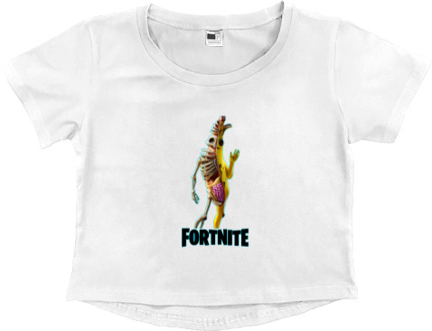 Women's Cropped Premium T-Shirt - Fortnite 49 - Mfest