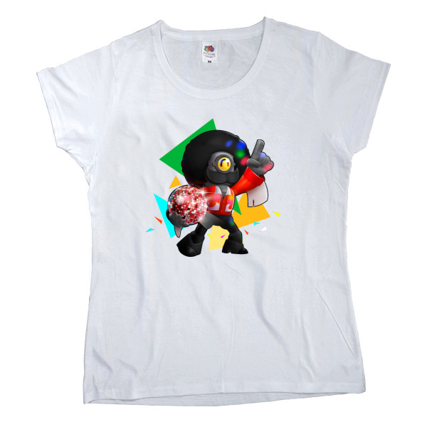 Women's T-shirt Fruit of the loom - Disco Barley / Disco Barley (Brawl Stars) - Mfest