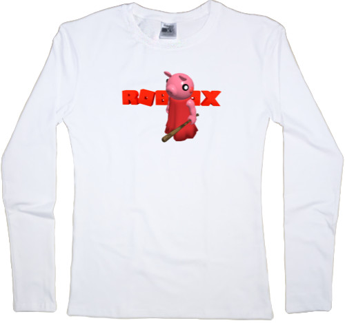 Women's Longsleeve Shirt - Piggy Roblox - Mfest