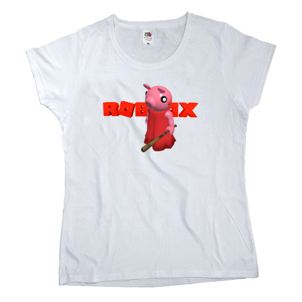 Women's T-shirt Fruit of the loom - Piggy Roblox - Mfest