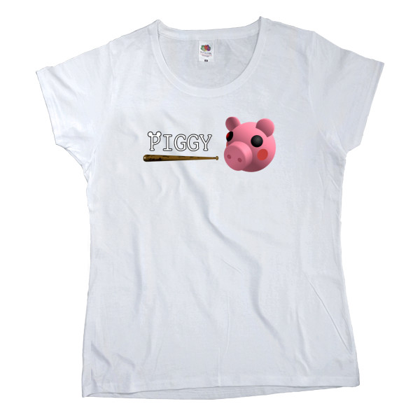 Women's T-shirt Fruit of the loom - Piggy Roblox 2 - Mfest