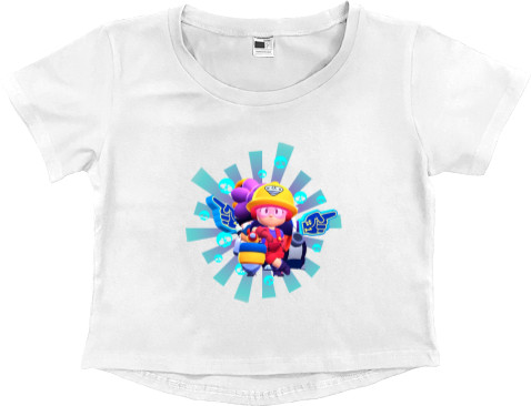 Women's Cropped Premium T-Shirt - Jacky / Jacky (Brawl Stars) - Mfest