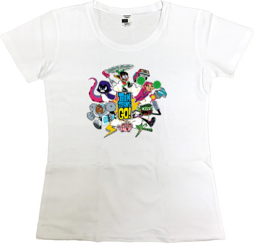 Women's Premium T-Shirt - Teen Titans Go 2 - Mfest