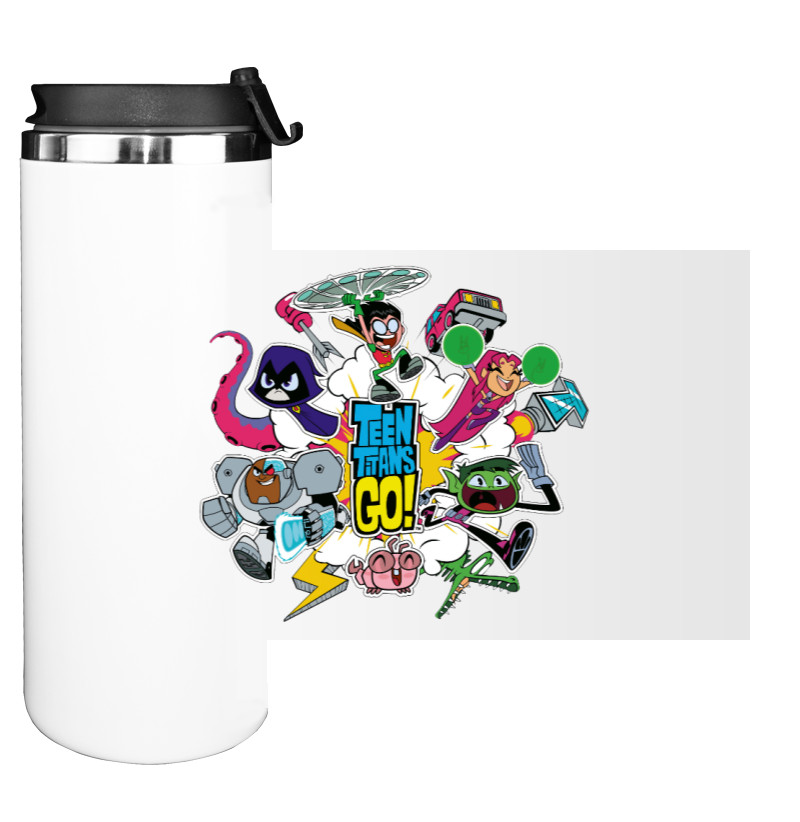 Water Bottle on Tumbler - Teen Titans Go 2 - Mfest