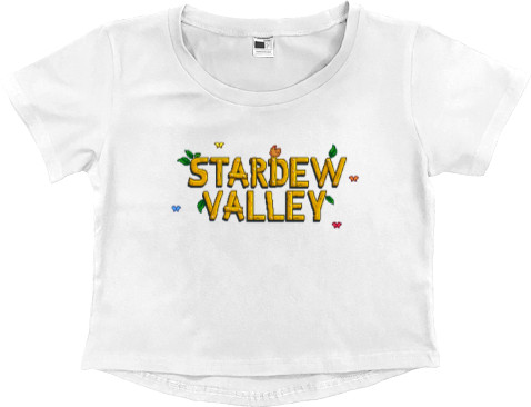 Women's Cropped Premium T-Shirt - Stardew Valley 2 - Mfest