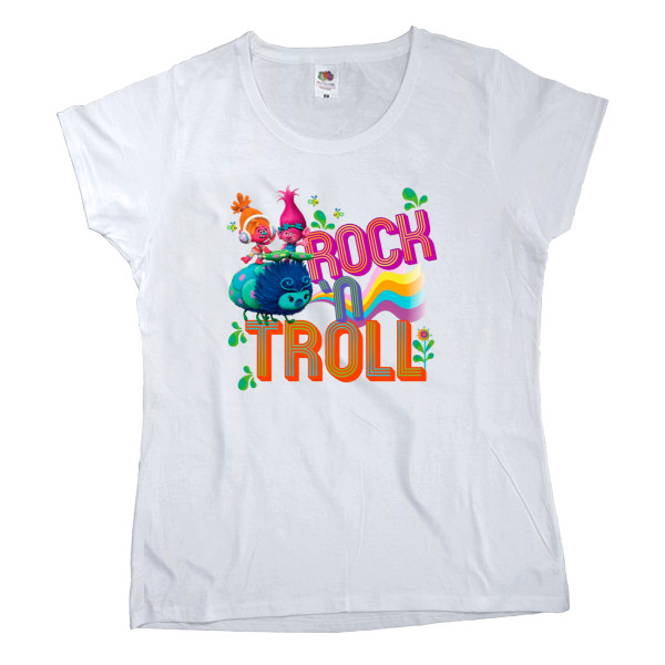 Women's T-shirt Fruit of the loom - Rock n Troll (Trolls) - Mfest