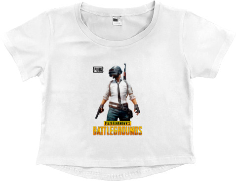 Women's Cropped Premium T-Shirt - PUBG 12 - Mfest