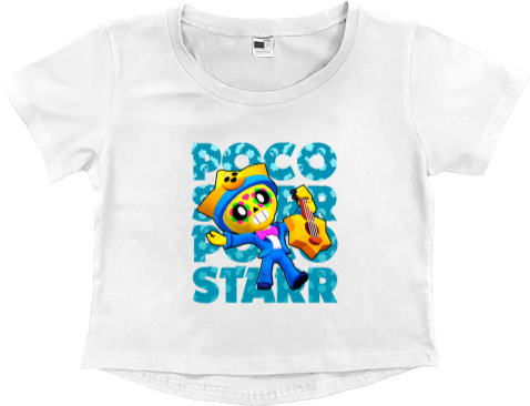 Women's Cropped Premium T-Shirt - Poco Starr - Mfest