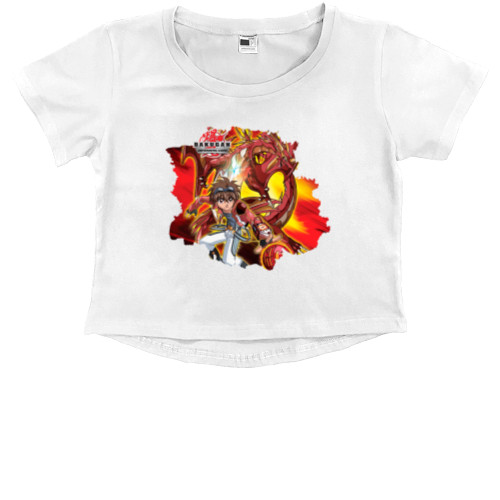 Kids' Premium Cropped T-Shirt - Bakugan / Bakugan 6 - Mfest