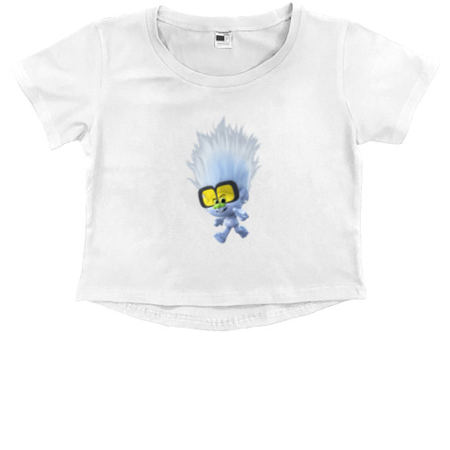 Kids' Premium Cropped T-Shirt - Diamond (Trolls) - Mfest