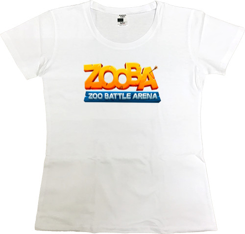 Women's Premium T-Shirt - Zooba logo - Mfest