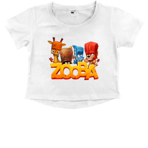 Kids' Premium Cropped T-Shirt - Zooba 2 - Mfest