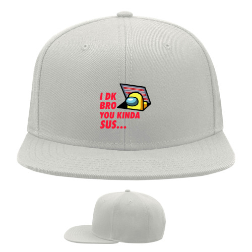 Snapback Baseball Cap - You kinda sus... (Among us) - Mfest