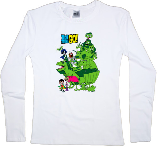 Women's Longsleeve Shirt - Teen Titans Go 3 - Mfest