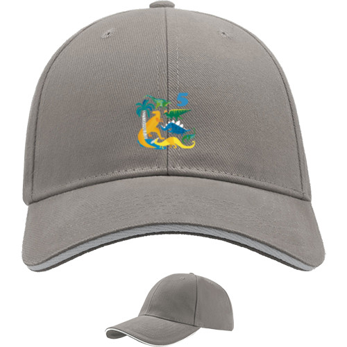 Sandwich Baseball Cap - Birthday Dinosaurs - Mfest