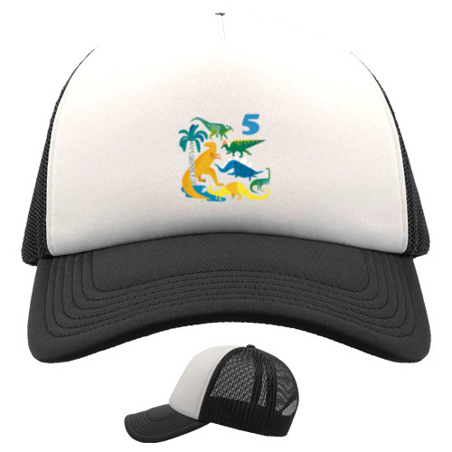 Kids' Trucker Cap - Birthday Dinosaurs - Mfest