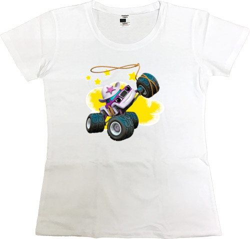 Women's Premium T-Shirt - Blaze and Wonder Machines 7 - Mfest