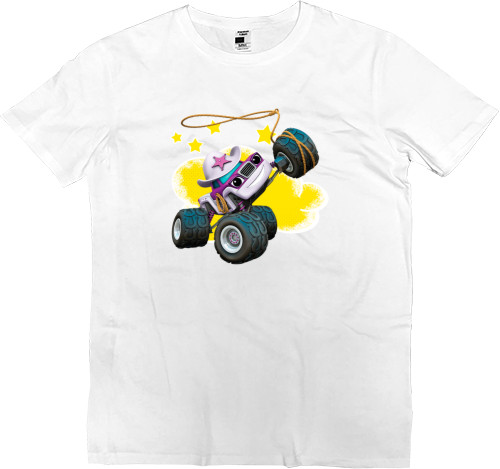 Men’s Premium T-Shirt - Blaze and Wonder Machines 7 - Mfest