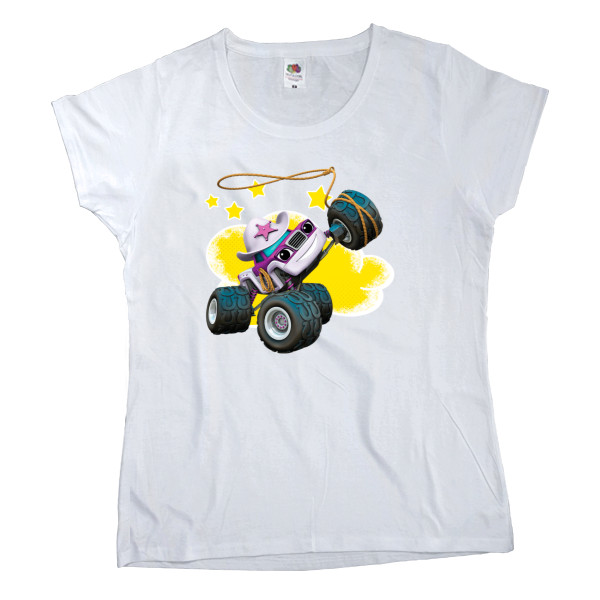 Women's T-shirt Fruit of the loom - Blaze and Wonder Machines 7 - Mfest