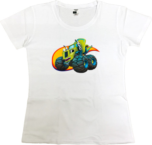 Women's Premium T-Shirt - Blaze and Wonder Machines 6 - Mfest