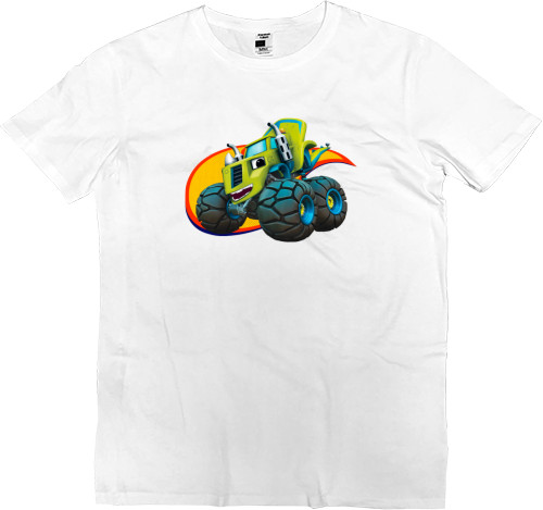 Men’s Premium T-Shirt - Blaze and Wonder Machines 6 - Mfest