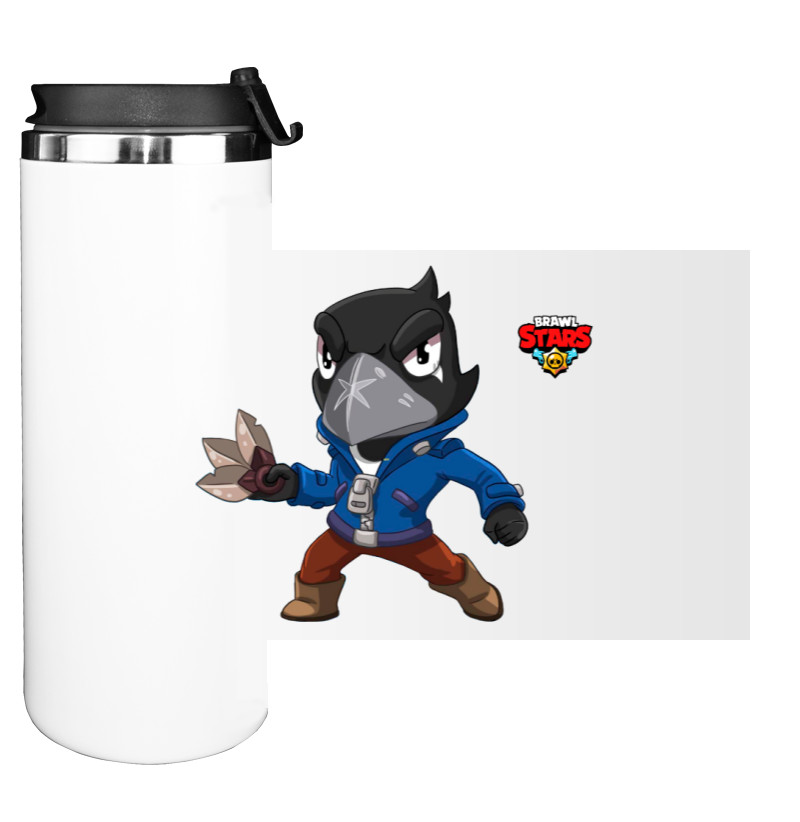 Water Bottle on Tumbler - Raven 1(Brawl Stars) - Mfest