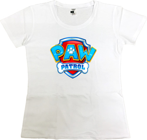 Women's Premium T-Shirt - Paw Patrol Logo - Mfest