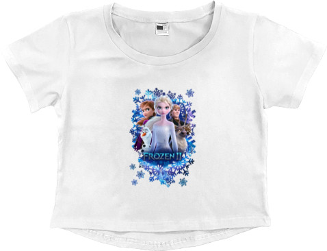 Women's Cropped Premium T-Shirt - Frozen 3 - Mfest