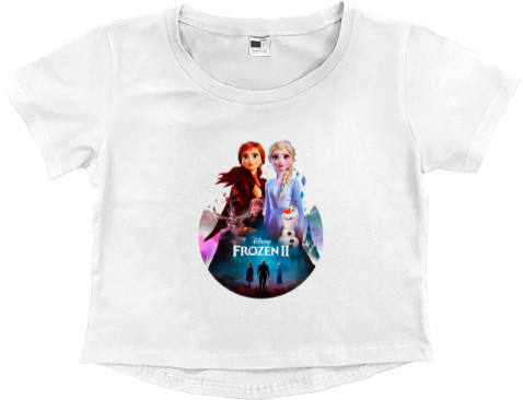 Women's Cropped Premium T-Shirt - Frozen 2 - Mfest