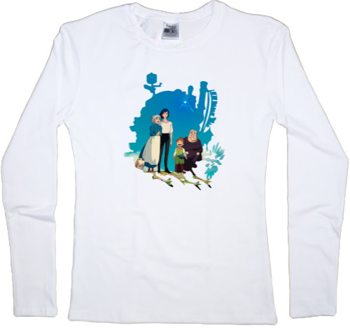 Women's Longsleeve Shirt - howls moving castle 2 - Mfest