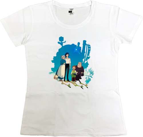 Women's Premium T-Shirt - howls moving castle 2 - Mfest