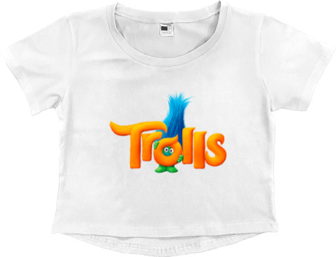 Women's Cropped Premium T-Shirt - trolls - Mfest