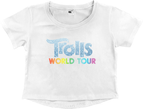 Women's Cropped Premium T-Shirt - Trolls World Tour - Mfest