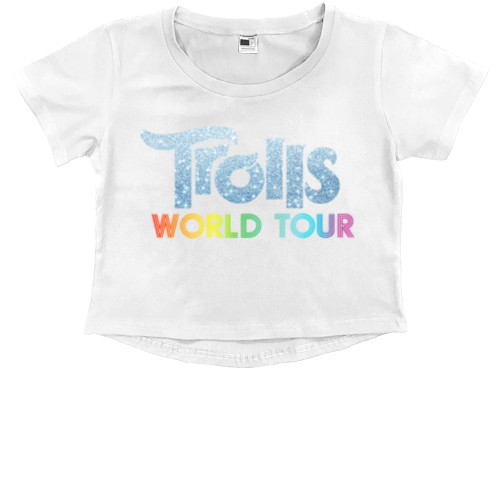 Kids' Premium Cropped T-Shirt - Trolls World Tour - Mfest