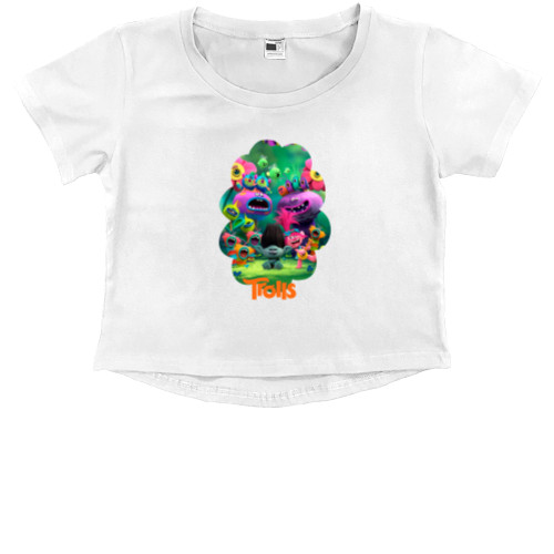 Kids' Premium Cropped T-Shirt - Trolls 3 - Mfest