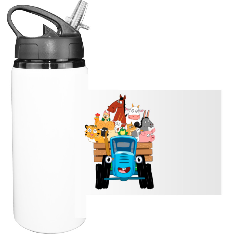 Синий трактор - Sport Water Bottle - Blue Tractor 4 - Mfest