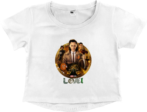 Women's Cropped Premium T-Shirt - Локи / Loki - Mfest