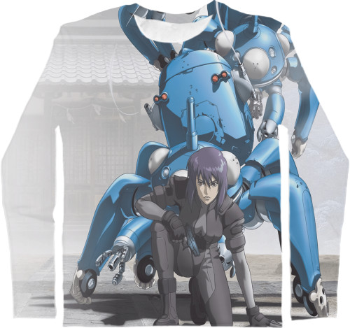 Men's Longsleeve Shirt 3D - Ghost in the Shell 3 - Mfest