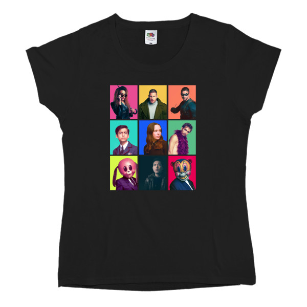 Women's T-shirt Fruit of the loom - Академия Амбрелла / The Umbrella Academy 5 - Mfest